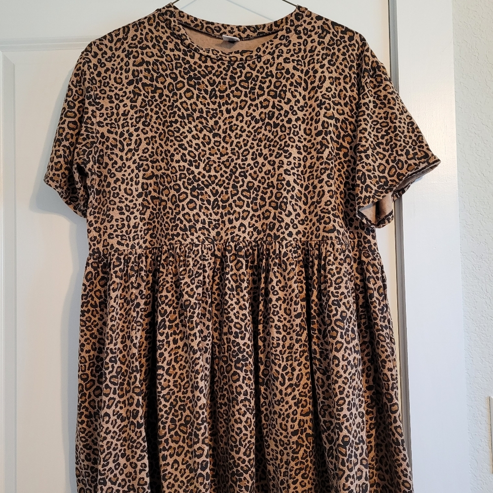 Tallulahs threads leopard babydoll dress